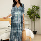 Plus Size Stripe Print V-Neck Beach Kaftan Cover-Up