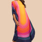V-Neck Printed Kaftan: Swimsuit Cover Up & Lounge Dress