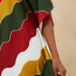 V-Neck Printed Kaftan: Swimsuit Cover Up & Lounge Dress
