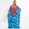 Women's Plus Size Half Sleeve Beach Caftan Cover Ups
