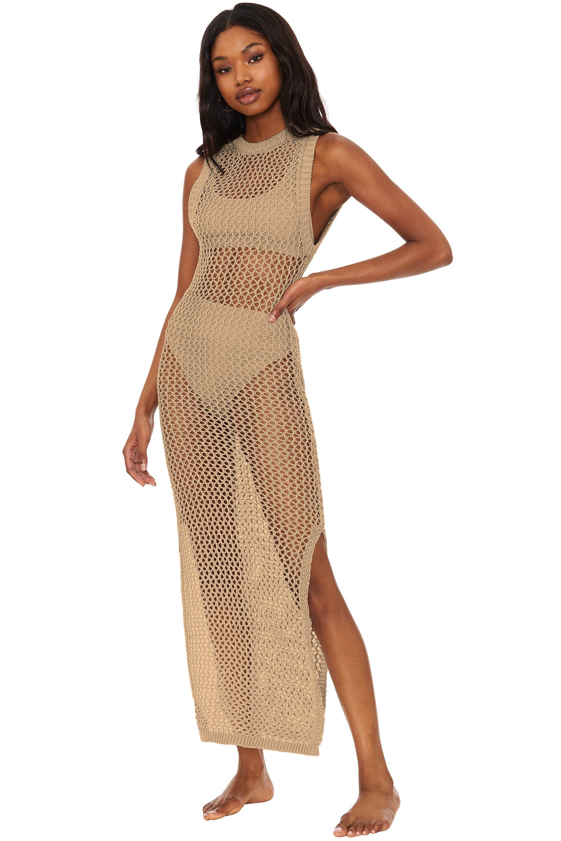 Mesh swimsuit shop cover up dress