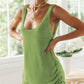 Scoop Neck Sleeveless Crochet Beach Dress