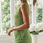 Scoop Neck Sleeveless Crochet Beach Dress