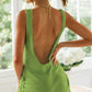 Scoop Neck Sleeveless Crochet Beach Dress