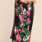 V-Neck Print Beach Caftan for Women with Side Split