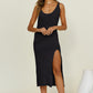Sexy Crochet Swimsuit Cover Up - Side Split Beach Dress
