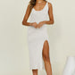 Sexy Crochet Swimsuit Cover Up - Side Split Beach Dress