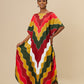 V-Neck Printed Kaftan: Swimsuit Cover Up & Lounge Dress