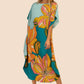 V-Neck Printed Kaftan: Swimsuit Cover Up & Lounge Dress