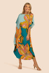 V-Neck Printed Kaftan: Swimsuit Cover Up & Lounge Dress