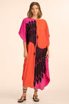 V-Neck Printed Kaftan: Swimsuit Cover Up & Lounge Dress
