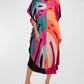 V-Neck Printed Kaftan: Swimsuit Cover Up & Lounge Dress