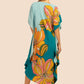 V-Neck Printed Kaftan: Swimsuit Cover Up & Lounge Dress