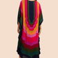 V-Neck Printed Kaftan: Swimsuit Cover Up & Lounge Dress