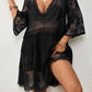 Women's V-Neck Lace Bikini Beach Dress Cover Up