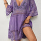 Women's V-Neck Lace Bikini Beach Dress Cover Up