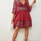 Women's V-Neck Lace Bikini Beach Dress Cover Up