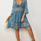 Women's V-Neck Lace Bikini Beach Dress Cover Up