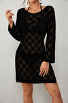 Long Sleeve Crochet Beach Cover Up - Sexy Beachwear