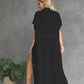 Casual Button-Down Beach Kimono for Women: Drawstring Waist