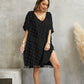 V-Neck Side Split Women's Swimwear Coverup