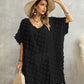 V-Neck Side Split Women's Swimwear Coverup