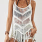 Sleeveless Hollow Out Crochet Bikini Cover Up