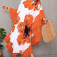 Women's Chiffon Print Caftan Beach Cover-Up, Plus Size