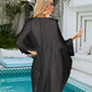 V-Neck Sheer Swimsuit Coverup Sexy Beach Kaftan