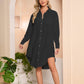 Button-Down Long Sleeve Swimsuit Cover Up for Women