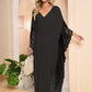 Women's V-Neck Batwing Sleeve Kaftan Beach Cover Up