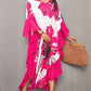 Women's Chiffon Print Caftan Beach Cover-Up, Plus Size