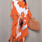 Women's Chiffon Print Caftan Beach Cover-Up, Plus Size