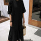 Women's Plus Size Ruffle Hem Swimsuit Cover Up Kaftan