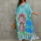 Print Kaftan Beach Loungewear Dress for Women
