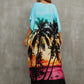 Print Kaftan Beach Loungewear Dress for Women