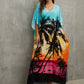Print Kaftan Beach Loungewear Dress for Women