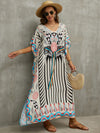 Print Kaftan Beach Loungewear Dress for Women