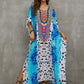Print Kaftan Beach Loungewear Dress for Women