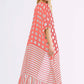 Stripe Print Kimono: Women's Long Sleeve Beach Cover Up