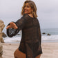 Women's Sexy Off-Shoulder Crochet Bikini Cover Up