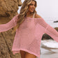 Women's Sexy Off-Shoulder Crochet Bikini Cover Up