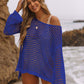 Women's Sexy Off-Shoulder Crochet Bikini Cover Up