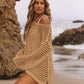Women's Sexy Off-Shoulder Crochet Bikini Cover Up