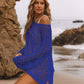Women's Sexy Off-Shoulder Crochet Bikini Cover Up