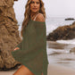 Women's Sexy Off-Shoulder Crochet Bikini Cover Up