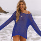 Women's Sexy Off-Shoulder Crochet Bikini Cover Up