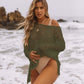Women's Sexy Off-Shoulder Crochet Bikini Cover Up