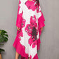 Women's Chiffon Print Caftan Beach Cover-Up, Plus Size