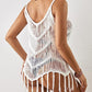 Sleeveless Hollow Out Crochet Bikini Cover Up